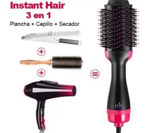 Cepillo Secador Rizador 3 en 1 Electrico